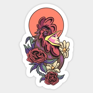 Morning Chicken Guy Sticker